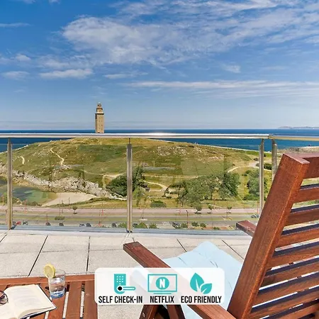 Blue Ocean Penthouse Apartment A Coruna Exterior photo